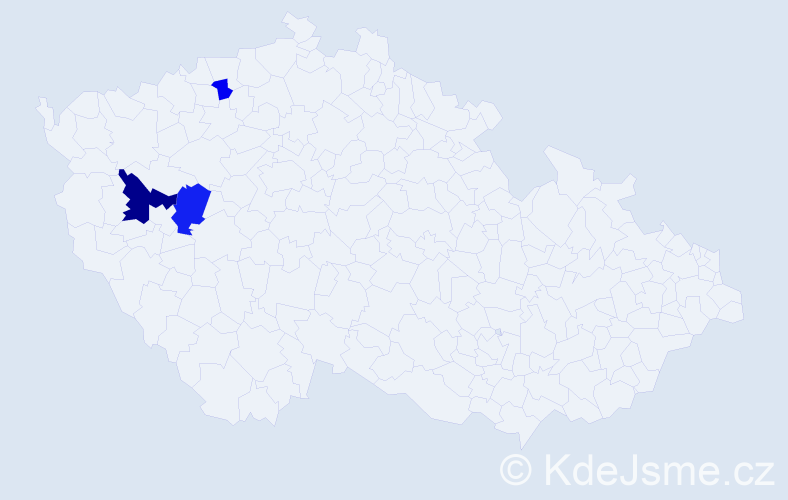 Příjmení: 'Magyárová', počet výskytů 6 v celé ČR