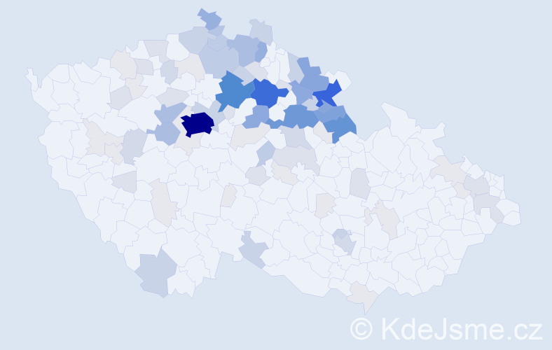 Příjmení: 'Švorc', počet výskytů 372 v celé ČR