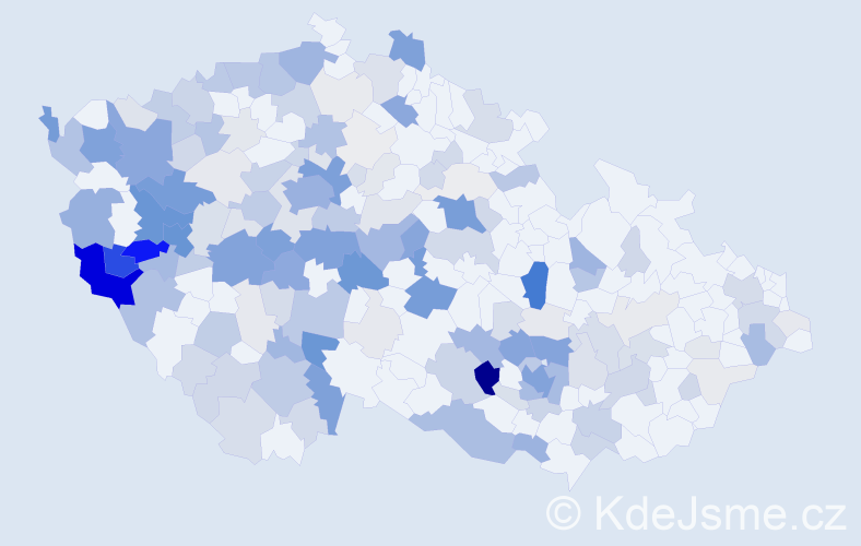 Příjmení: 'Gruberová', počet výskytů 754 v celé ČR