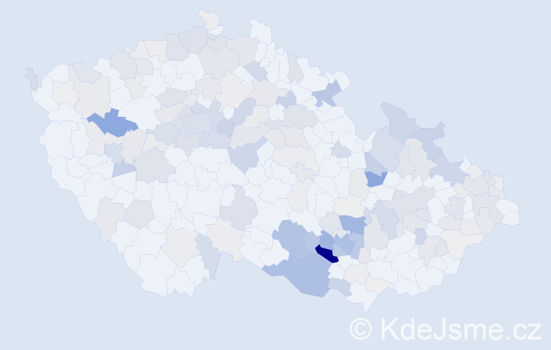 Příjmení: 'Gross', počet výskytů 591 v celé ČR