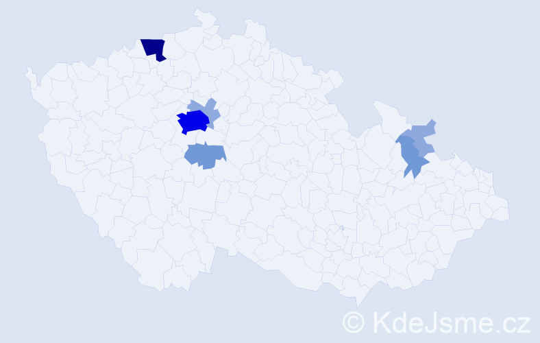 Příjmení: 'Zdvyhalová', počet výskytů 17 v celé ČR