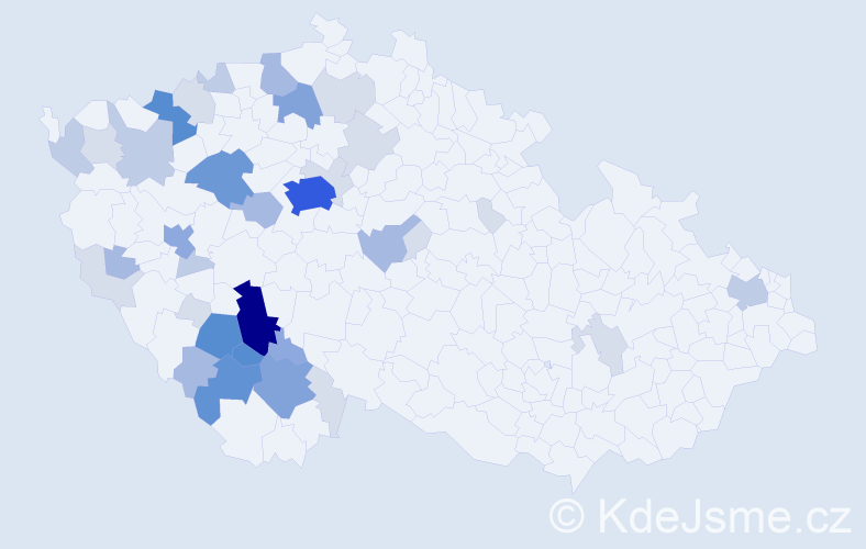 Příjmení: 'Zoch', počet výskytů 128 v celé ČR