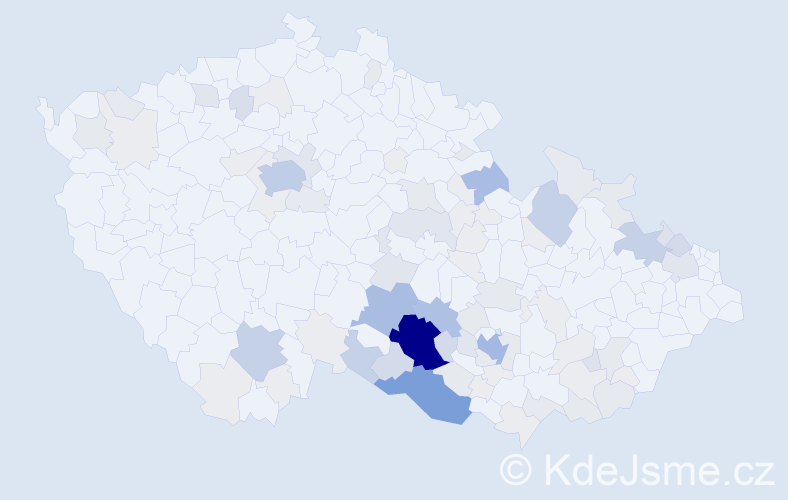 Příjmení: 'Cejpková', počet výskytů 342 v celé ČR