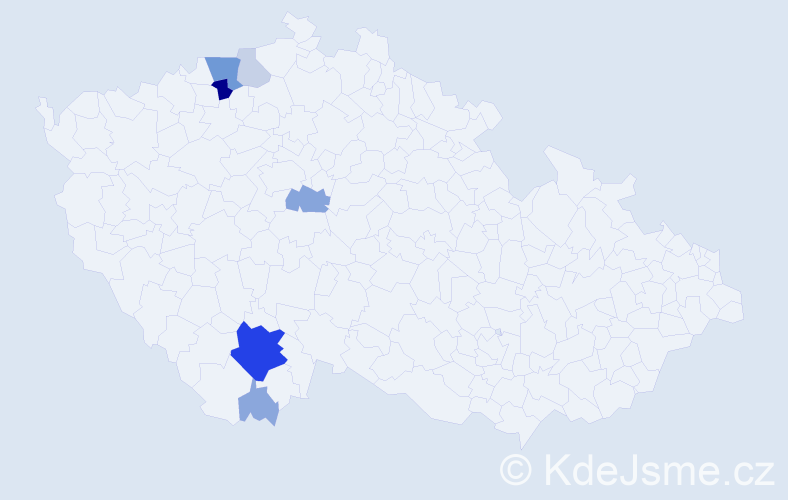 Příjmení: 'Stráda', počet výskytů 35 v celé ČR