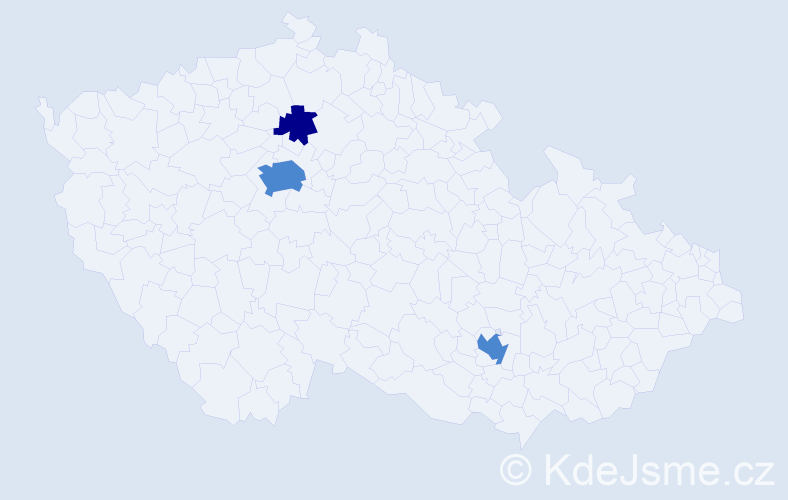 Příjmení: 'Ruhe', počet výskytů 5 v celé ČR