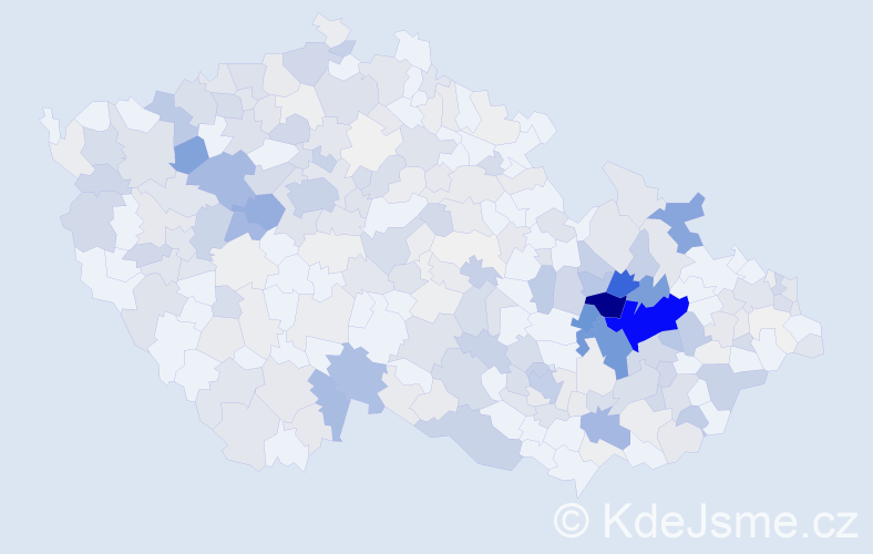 Příjmení: 'Spurná', počet výskytů 1379 v celé ČR