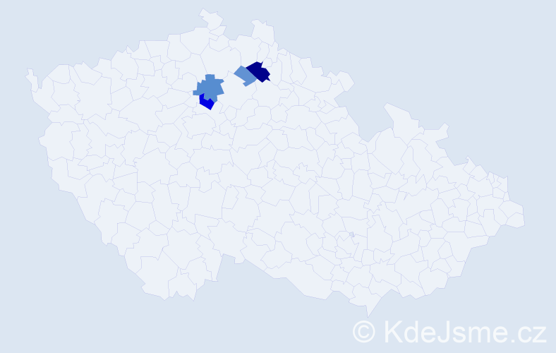 Příjmení: 'Pomrhoncová', počet výskytů 13 v celé ČR