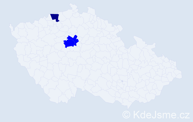 Příjmení: 'Zherdev', počet výskytů 4 v celé ČR