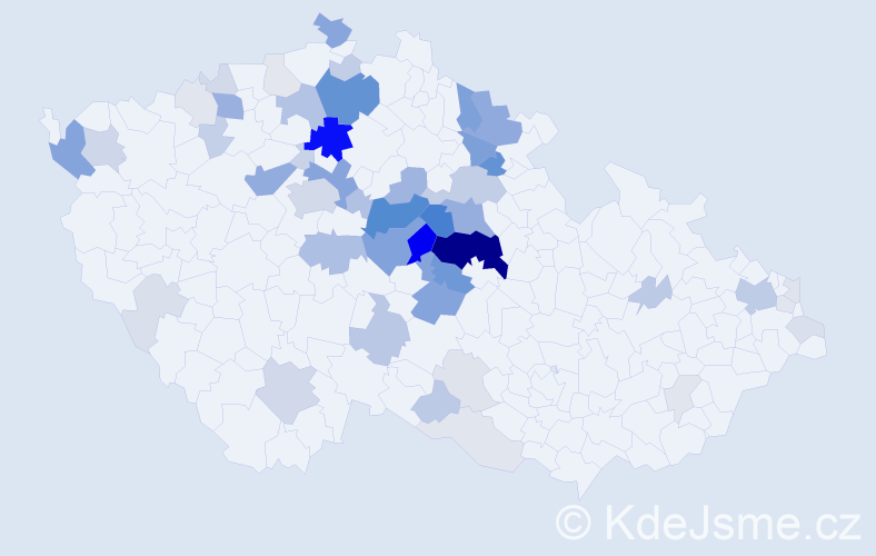 Příjmení: 'Nesládek', počet výskytů 199 v celé ČR