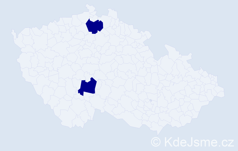 Příjmení: 'Matern', počet výskytů 2 v celé ČR