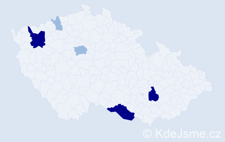 Příjmení: 'Matika', počet výskytů 15 v celé ČR
