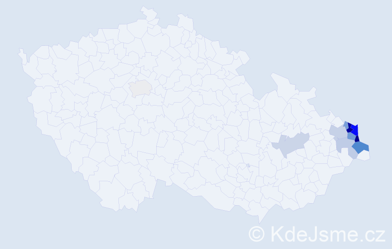 Příjmení: 'Wenglorz', počet výskytů 26 v celé ČR
