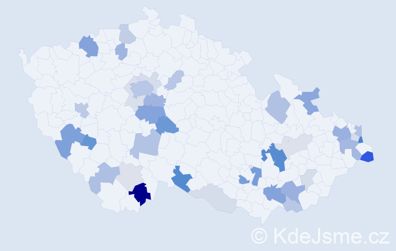 Příjmení: 'Marčan', počet výskytů 97 v celé ČR
