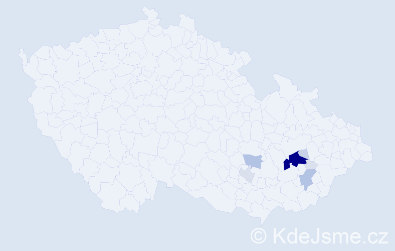 Příjmení: 'Stiskálková', počet výskytů 34 v celé ČR