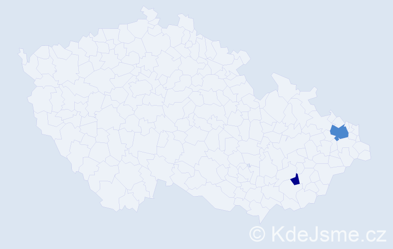 Příjmení: 'Astrab', počet výskytů 4 v celé ČR