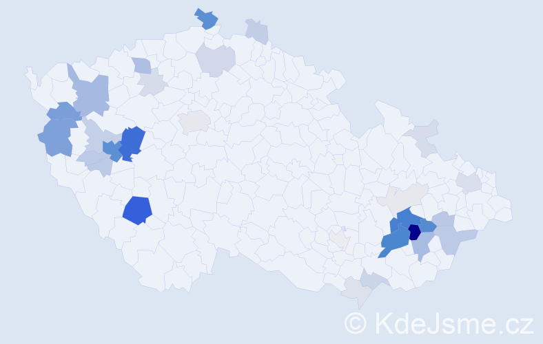 Příjmení: 'Páníková', počet výskytů 142 v celé ČR