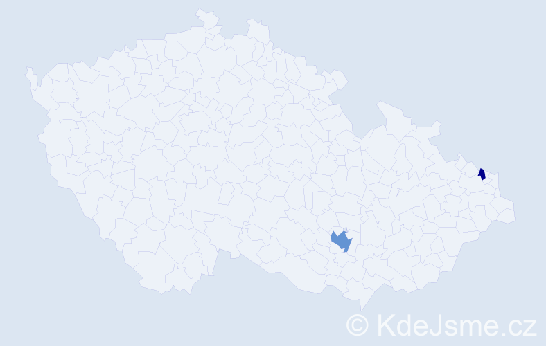 Příjmení: 'Kremiec', počet výskytů 4 v celé ČR