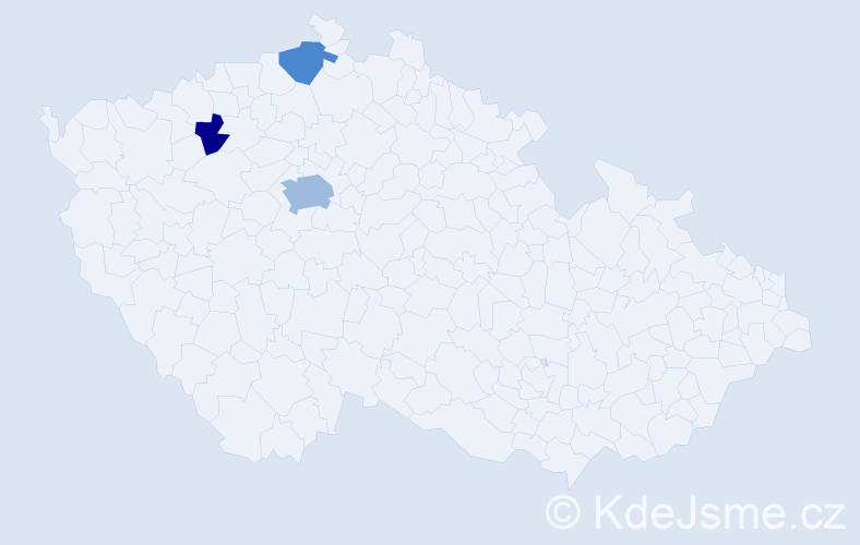 Příjmení: 'Kirillov', počet výskytů 7 v celé ČR