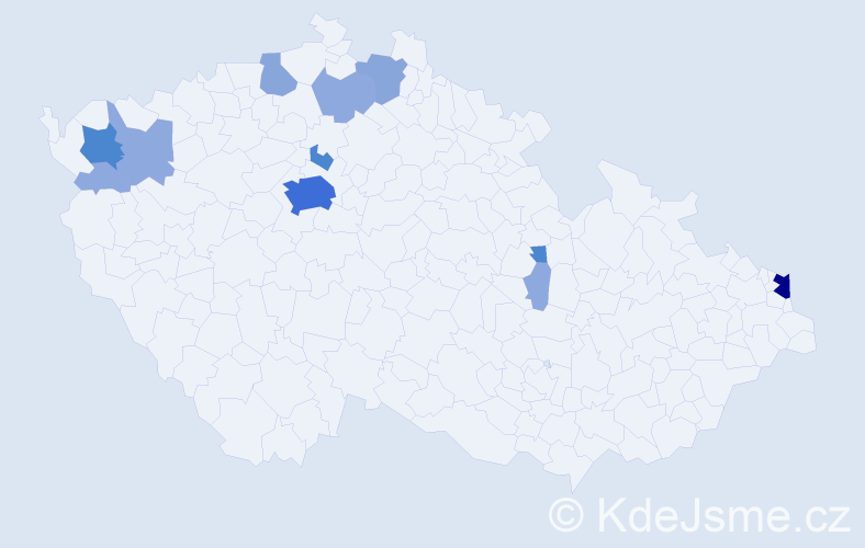 Příjmení: 'Rohal', počet výskytů 34 v celé ČR