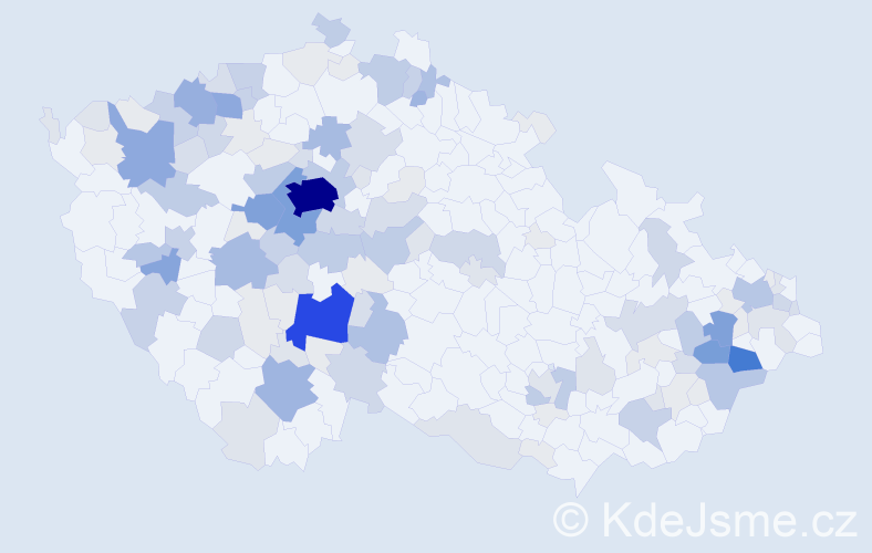 Příjmení: 'Drda', počet výskytů 523 v celé ČR