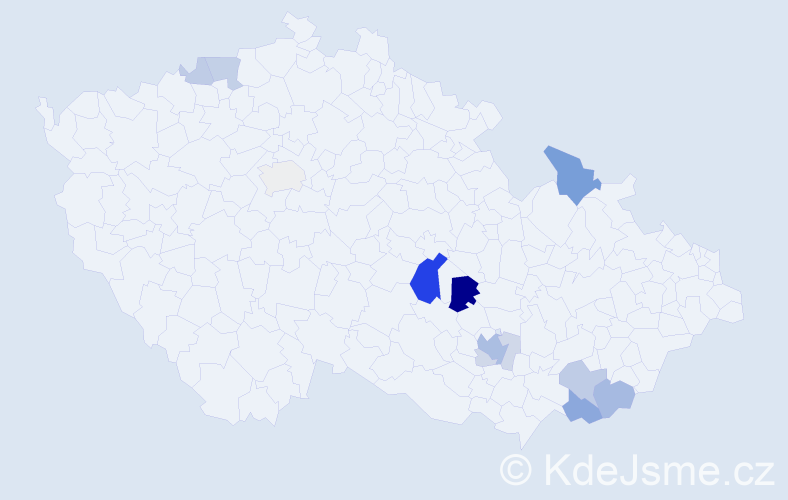 Příjmení: 'Tálská', počet výskytů 34 v celé ČR