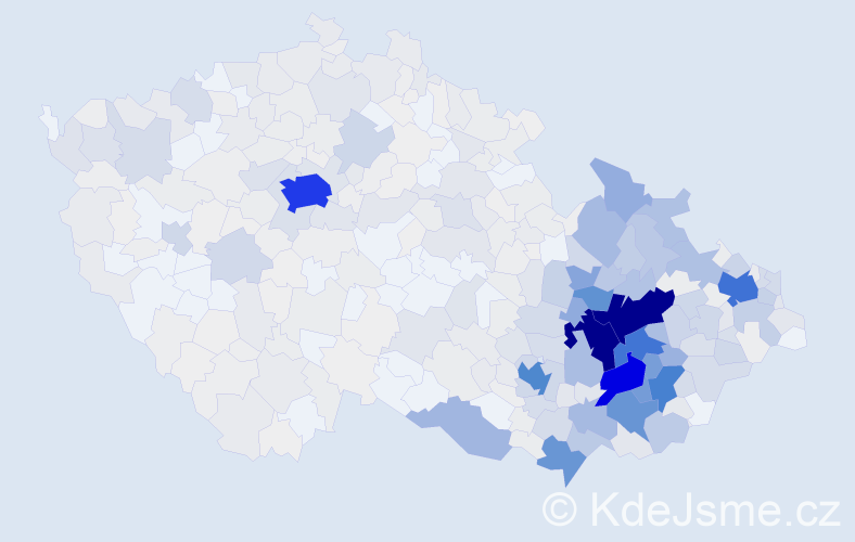 Příjmení: 'Zapletal', počet výskytů 3552 v celé ČR
