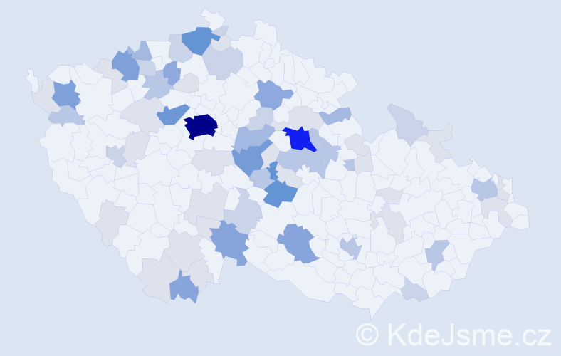 Příjmení: 'Zelinger', počet výskytů 208 v celé ČR