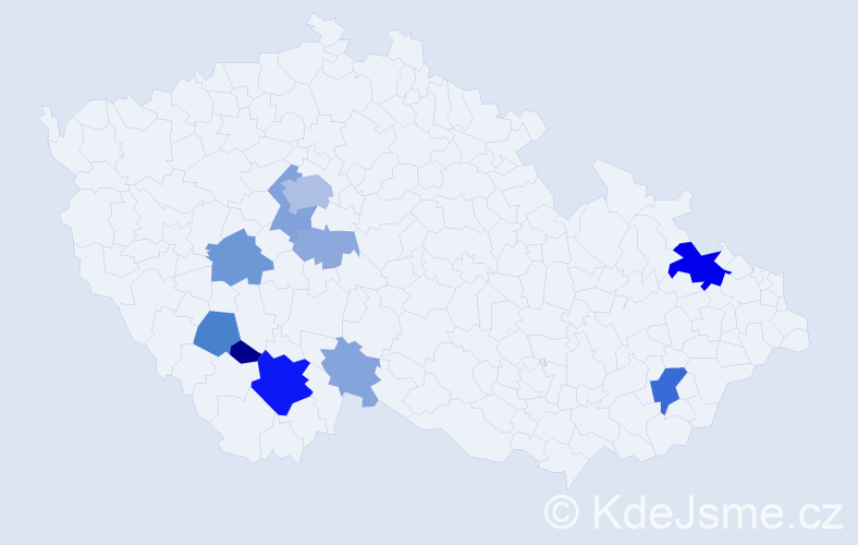 Příjmení: 'Votánková', počet výskytů 34 v celé ČR