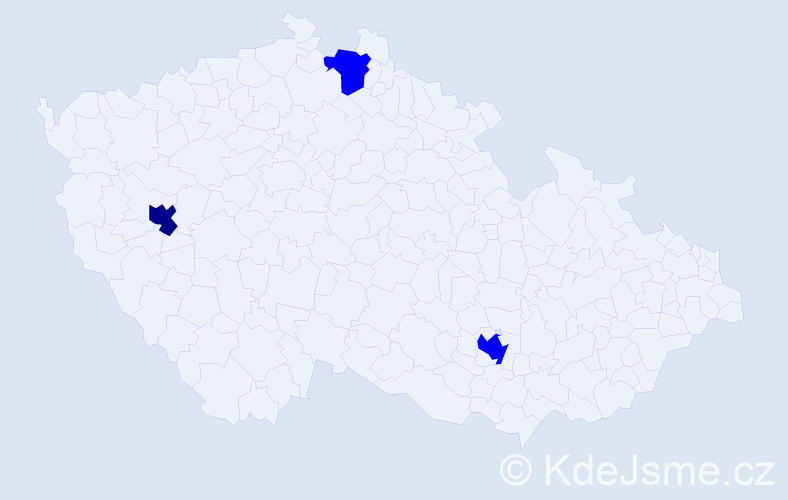 Příjmení: 'Grahamová', počet výskytů 4 v celé ČR
