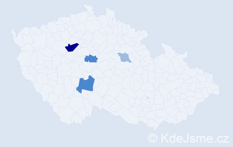 Příjmení: 'Giorgini', počet výskytů 9 v celé ČR