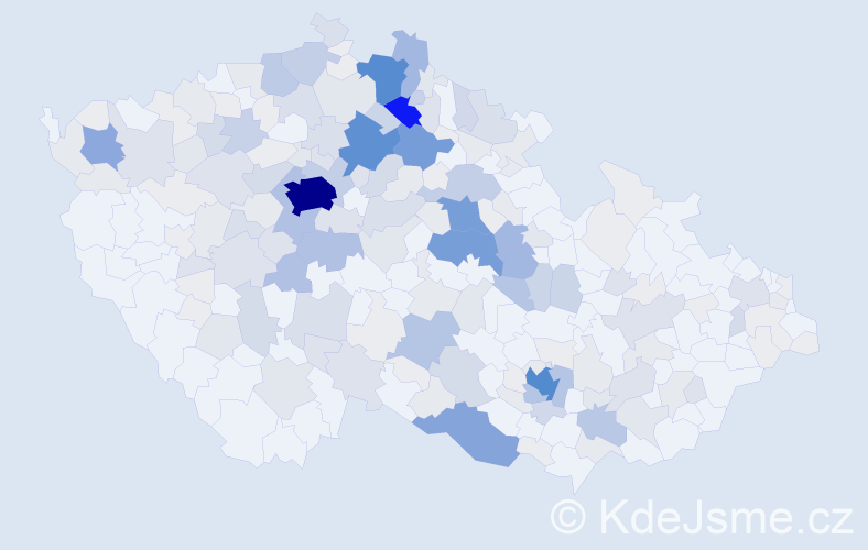 Příjmení: 'Mlejnková', počet výskytů 970 v celé ČR