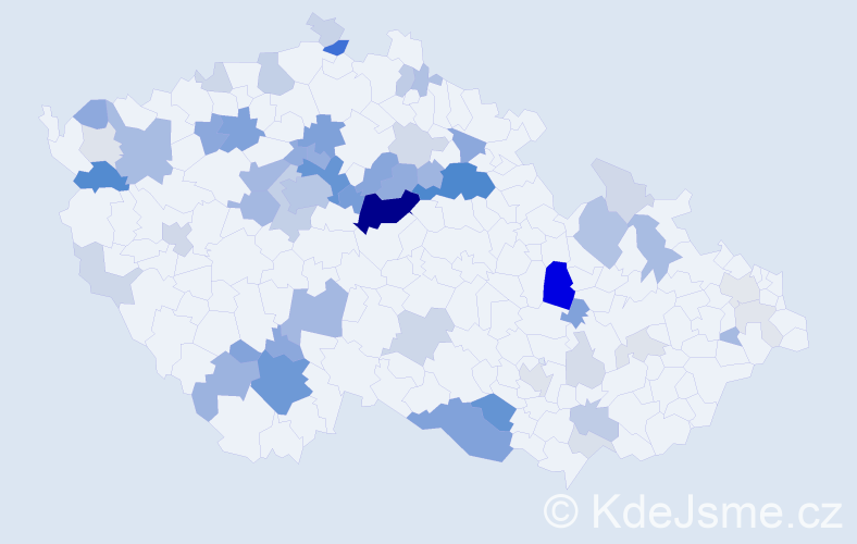 Příjmení: 'Hollerová', počet výskytů 202 v celé ČR