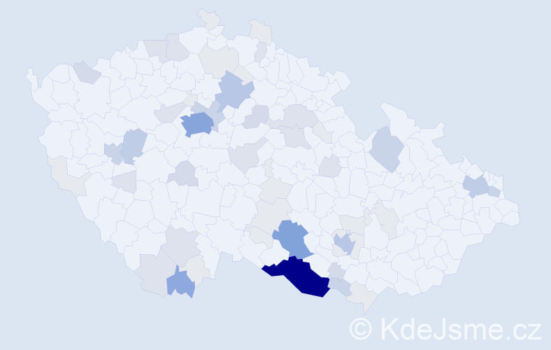 Příjmení: 'Auer', počet výskytů 179 v celé ČR
