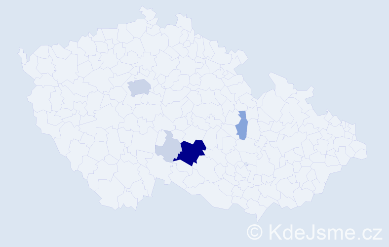 Příjmení: 'Karša', počet výskytů 21 v celé ČR