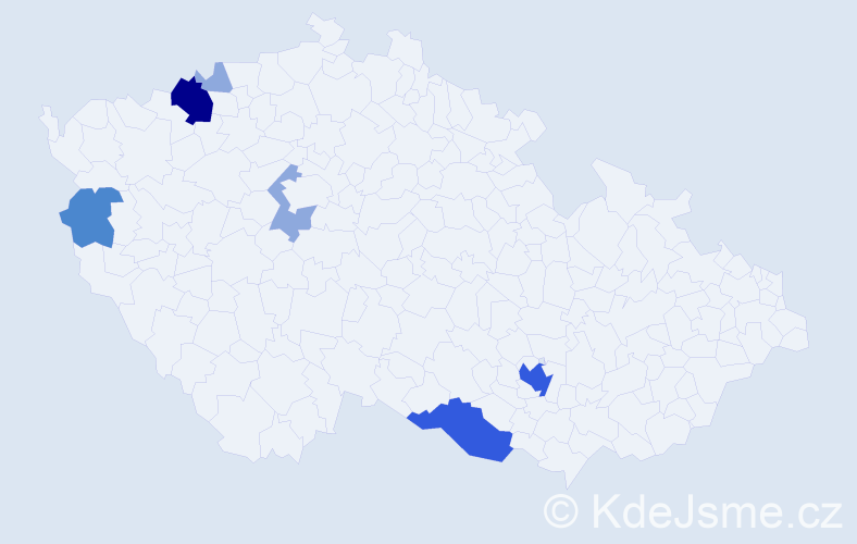 Příjmení: 'Loy', počet výskytů 15 v celé ČR