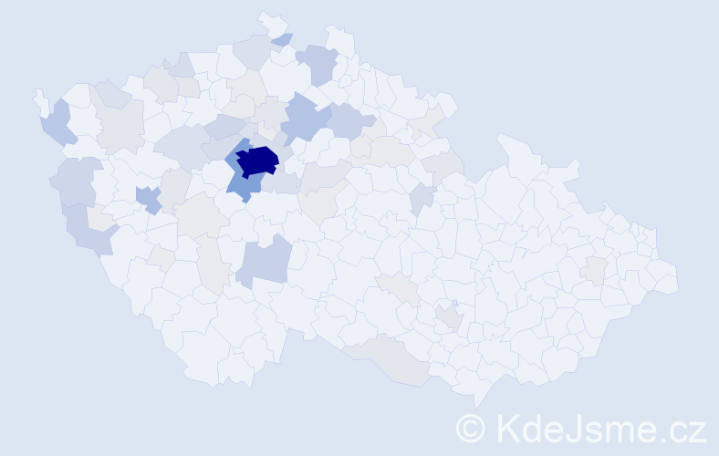 Příjmení: 'Kubrová', počet výskytů 227 v celé ČR