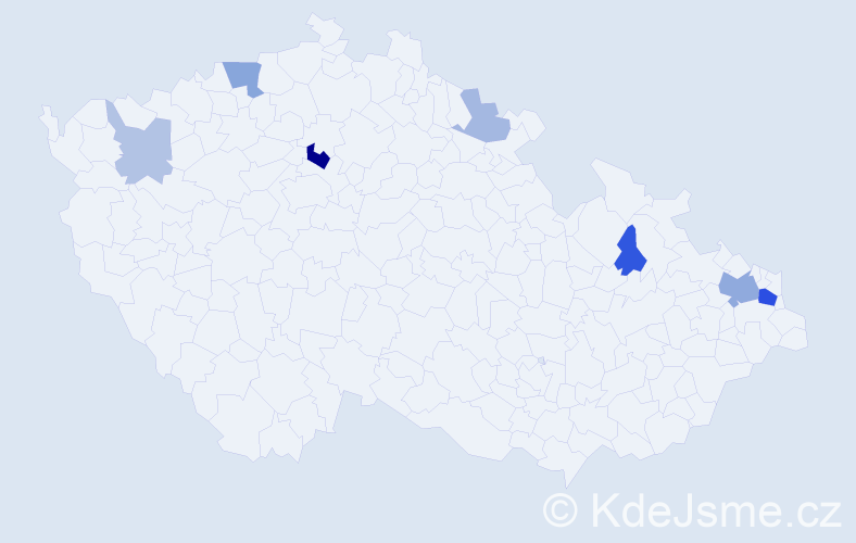 Příjmení: 'Gavenčiaková', počet výskytů 17 v celé ČR