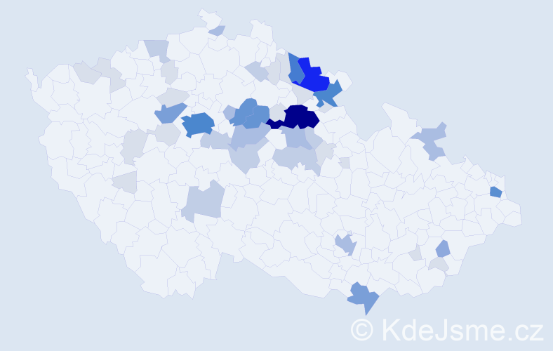 Příjmení: 'Radoňová', počet výskytů 156 v celé ČR