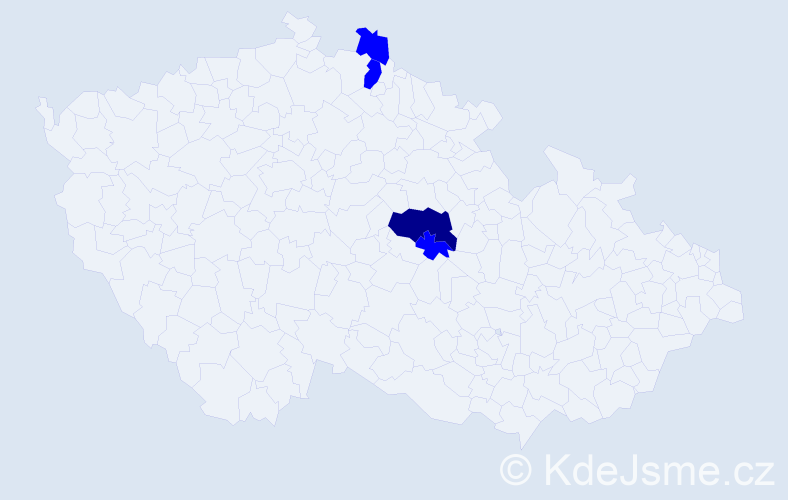 Příjmení: 'Wrkoslavová', počet výskytů 5 v celé ČR