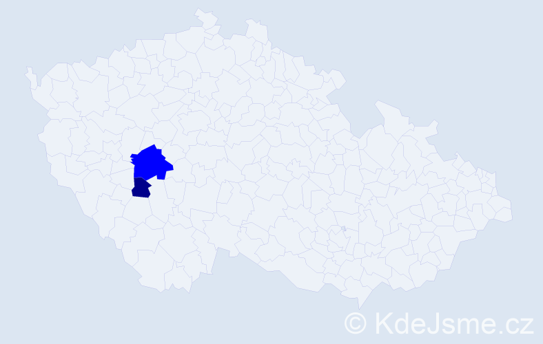 Příjmení: 'Dzamková', počet výskytů 3 v celé ČR
