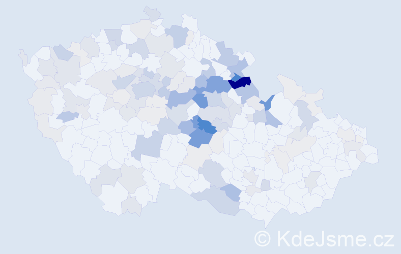 Příjmení: 'Kárníková', počet výskytů 534 v celé ČR