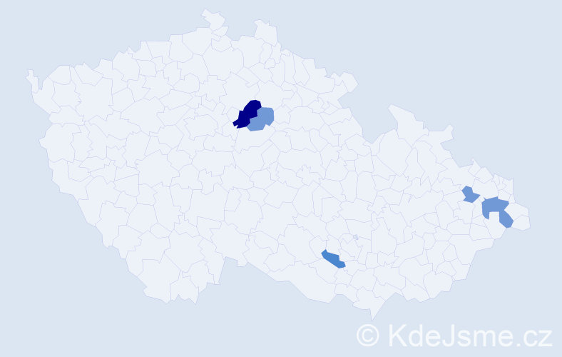 Příjmení: 'Patáčik', počet výskytů 15 v celé ČR