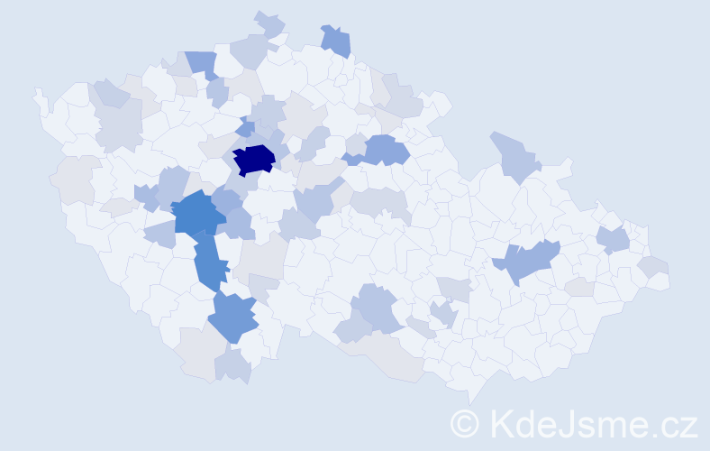 Příjmení: 'Roušalová', počet výskytů 232 v celé ČR