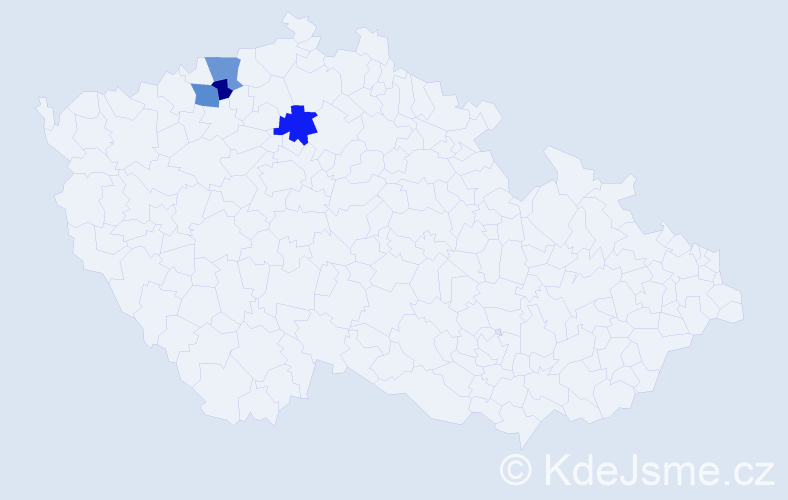 Příjmení: 'Šlemer', počet výskytů 11 v celé ČR