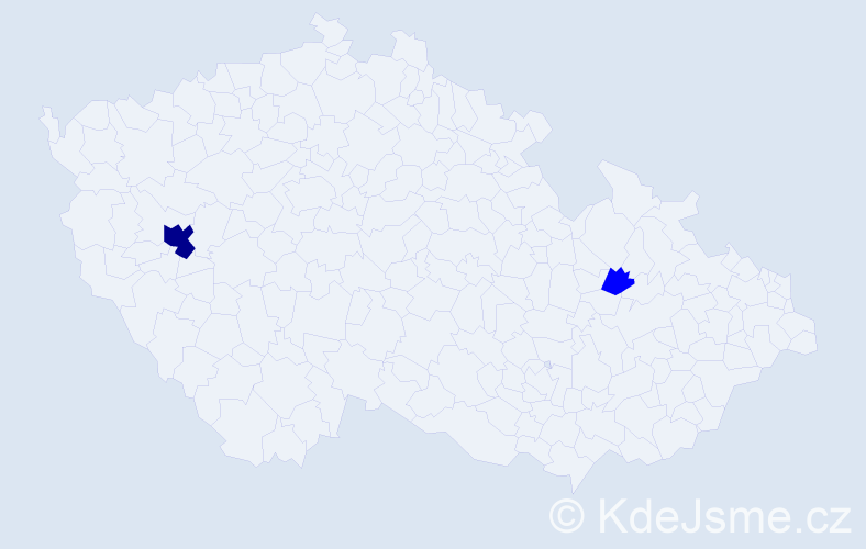 Příjmení: 'Scanu', počet výskytů 3 v celé ČR