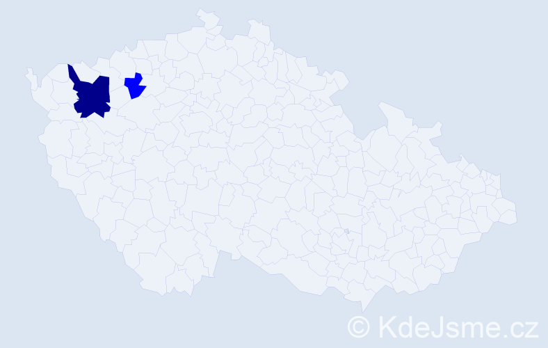 Příjmení: 'Szlauková', počet výskytů 3 v celé ČR