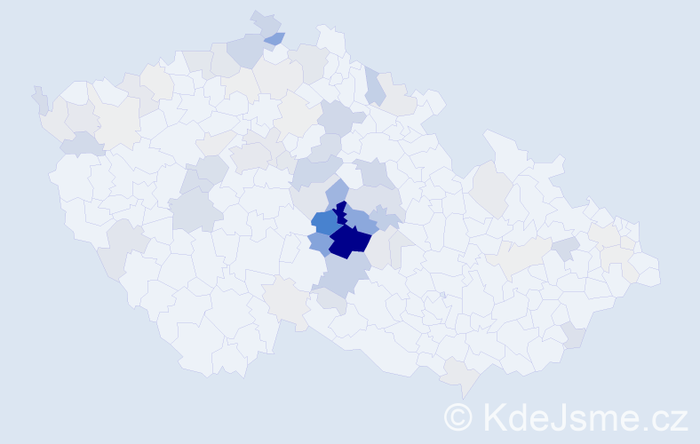 Příjmení: 'Zadinová', počet výskytů 338 v celé ČR
