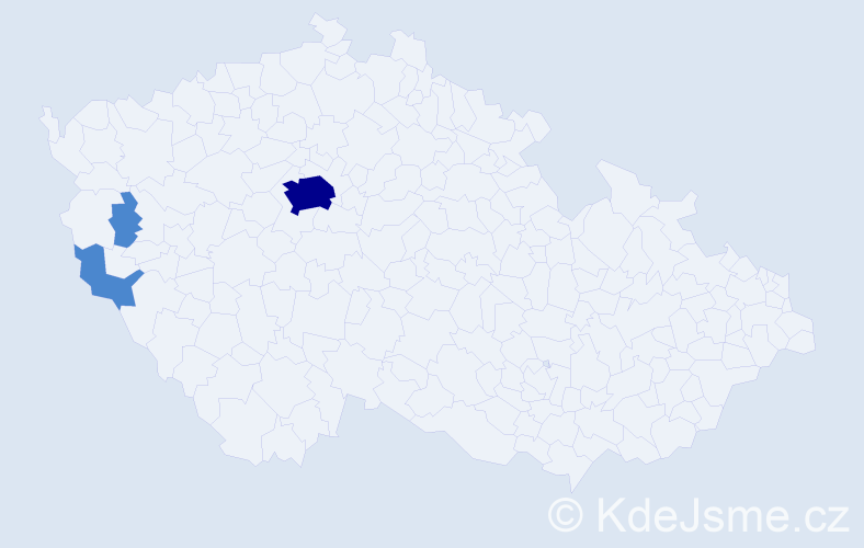 Příjmení: 'Atlasová', počet výskytů 5 v celé ČR