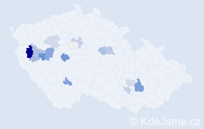 Příjmení: 'Pechmann', počet výskytů 47 v celé ČR