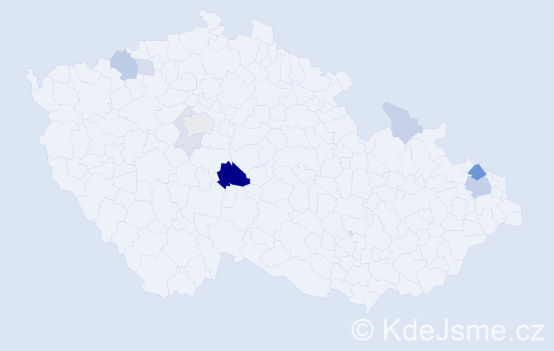 Příjmení: 'Lizák', počet výskytů 24 v celé ČR